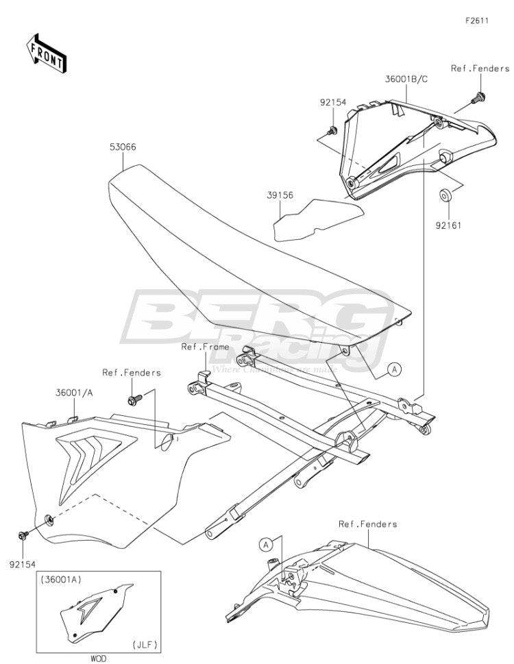 SEAT-ASSY,N.L.GREEN+BLK/WHT