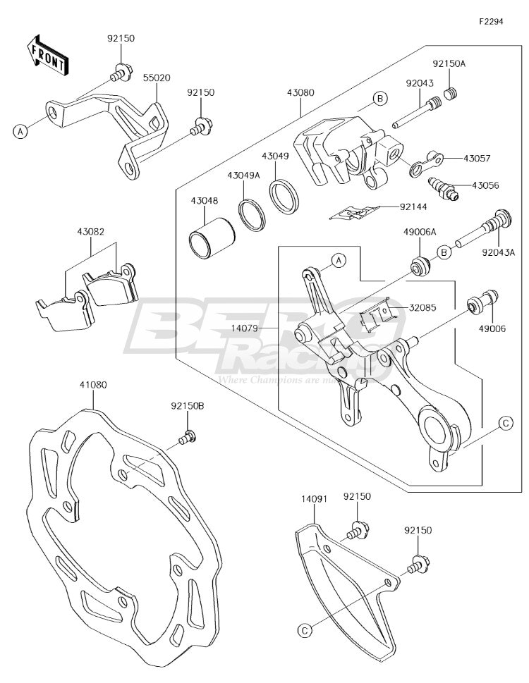 HOLDER-ASSY,REAR CALIPER