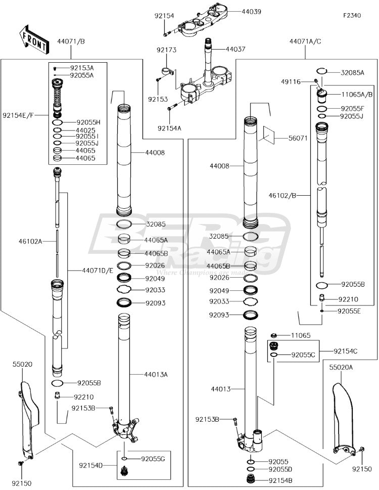 DAMPER-ASSY,FORK,LH,GR+BLK+BLK