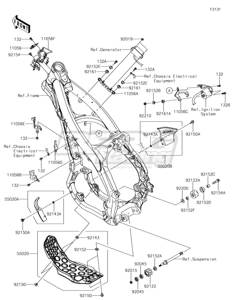 BRACKET,VEHICLE DOWN SENSOR