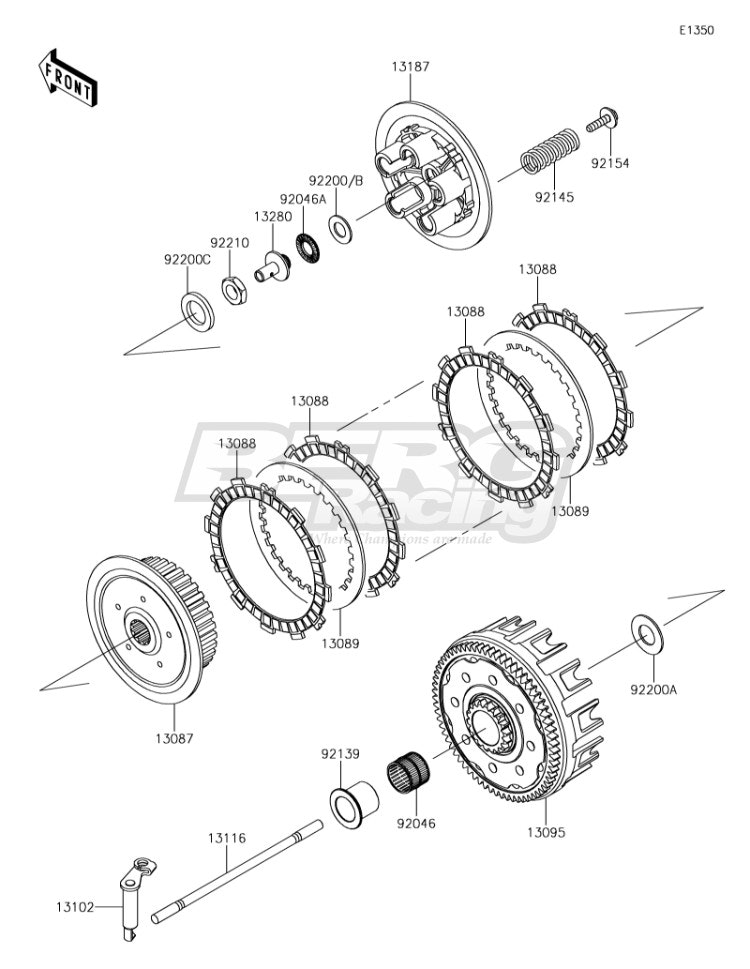 PLATE-CLUTCH OPERATING