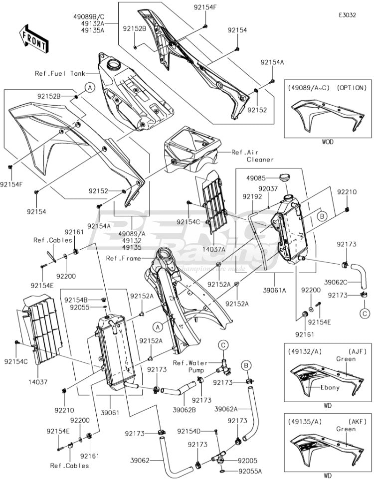 SHROUD-ENGINE,LH,L.GREEN