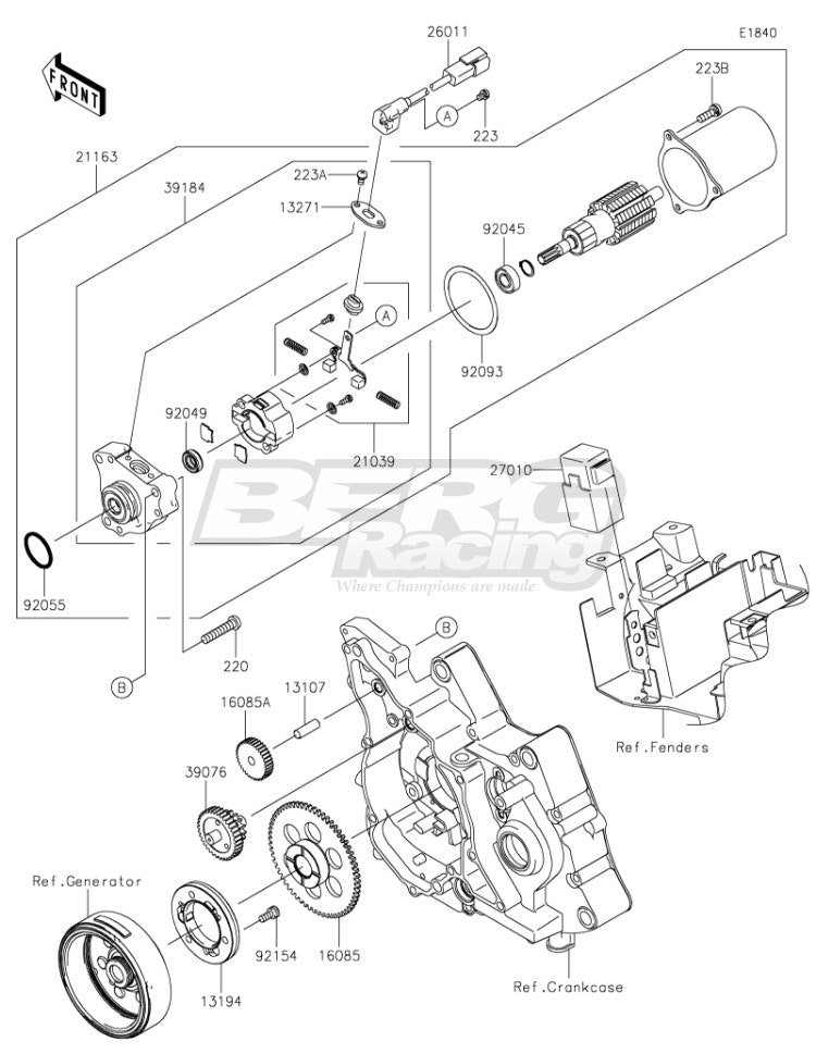 BRUSH,STARTER MOTOR(SET)