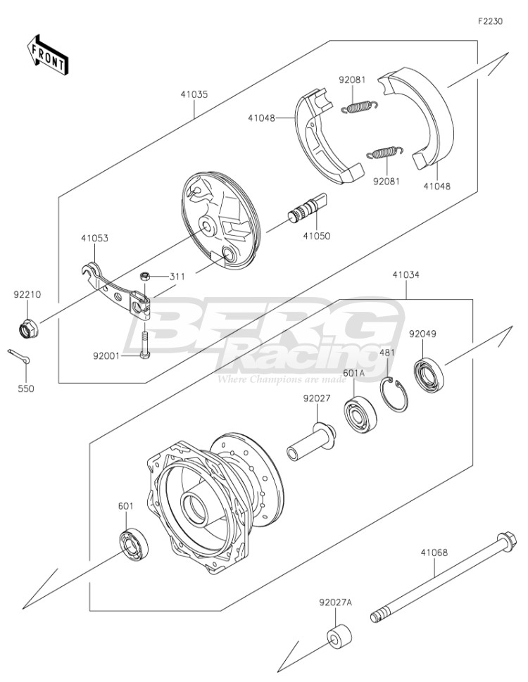COLLAR,FRONT AXLE,L=14.5