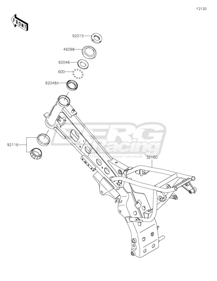 RACE,STEERING STEM BEARING