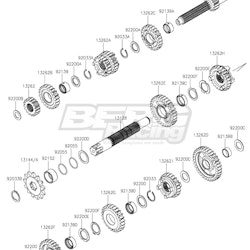 GEAR,INPUT 2ND,16T