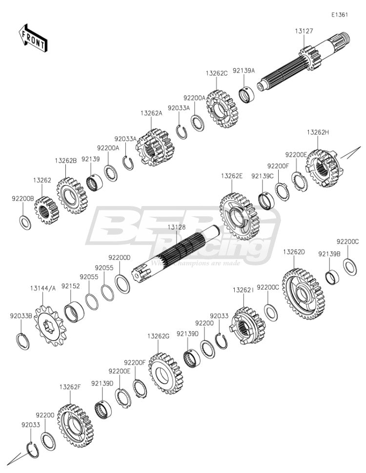 GEAR,INPUT 3RD&4TH,18&20T