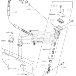 GUIDE,BRAKE HOSE