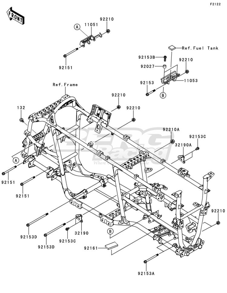 BRACKET,FRONT DIFF