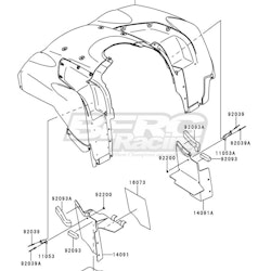 COVER,FRONT FENDER,RH