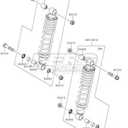 SHOCKABSORBER,RR,F .RED