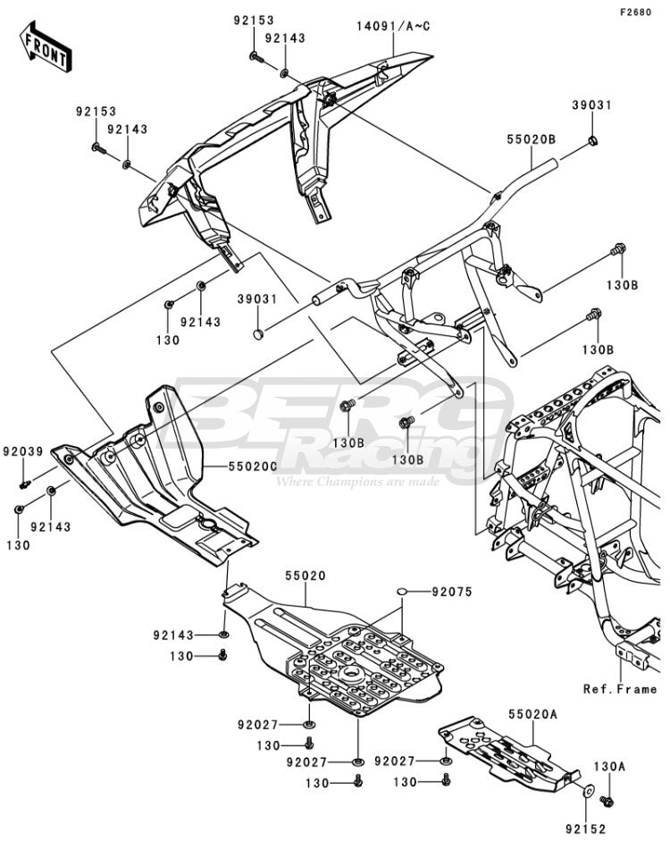 COVER,FRONT BUMPER,L.GREEN  AS