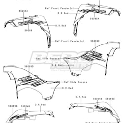 PATTERN,RR FENDER,RH