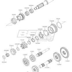 GEAR,DRIVEN LOW,36T