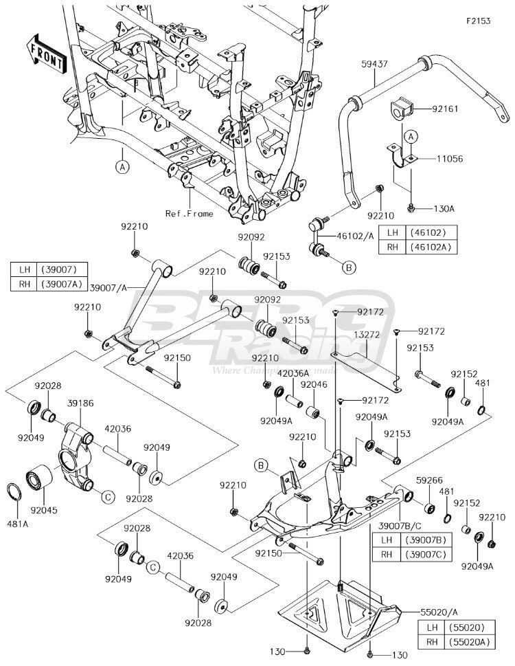 ARM-SUSP,RR,LWR,LH,BLACK