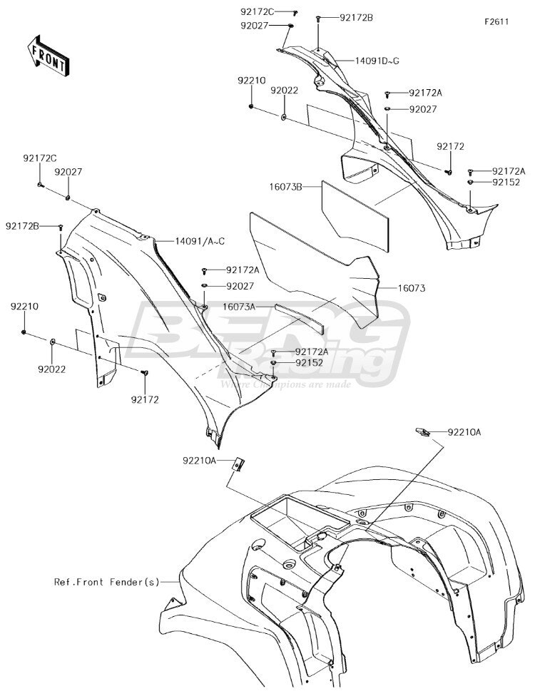 INSULATOR,SIDE COVER,RH