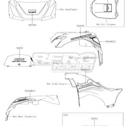 PATTERN,SIDE COVER,LH