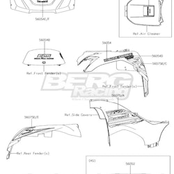 PATTERN,SIDE COVER,LH