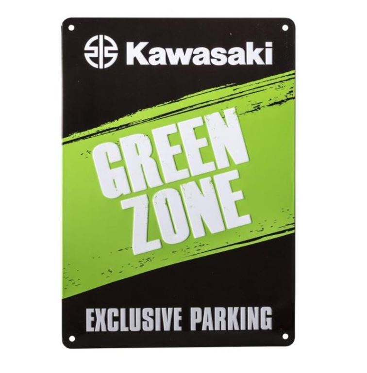Kawasaki Plåt skylt  Green Zone