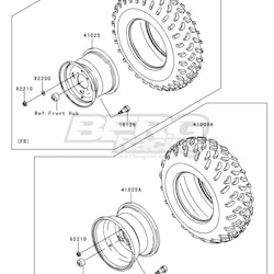 TIRE,RR,AT25X10-12,KT127A(D)