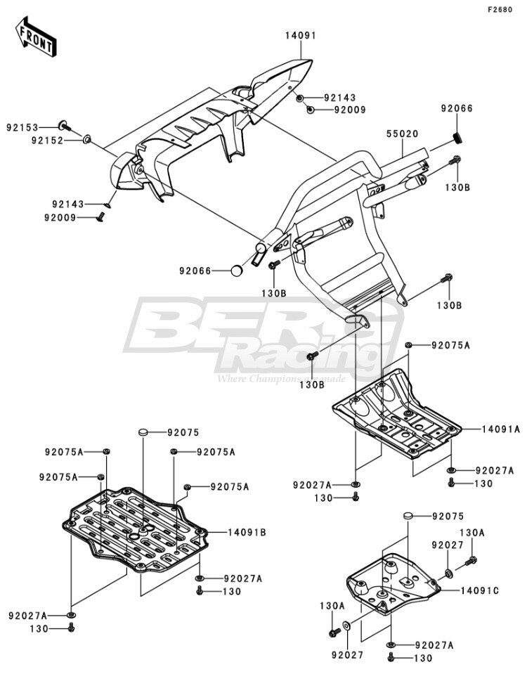 COVER,FRONT DIFF ,UNDER,F .BLACK
