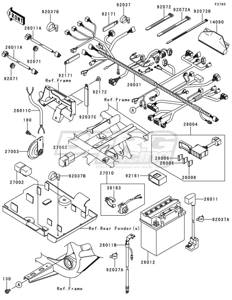 WIRE-LEAD,BATTERY(-)