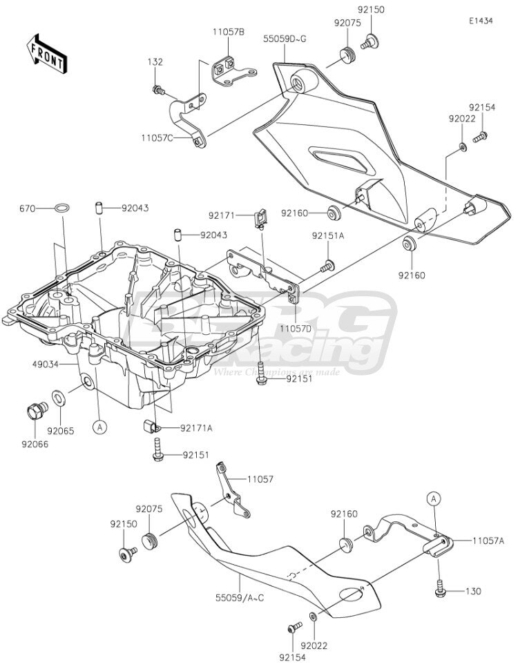 BRACKET,CRANKCASE