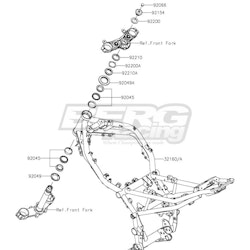 NUT,STEERING STEM,35MM