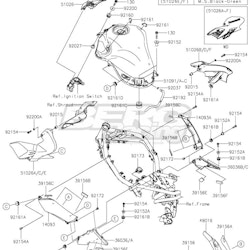 COVER TANK,LH,M.S.BLACK