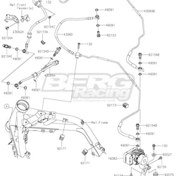 HOSE-BRAKE,FR CALIPER-ABS UNIT