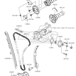 GUIDE-CHAIN,CAM CHAIN STOPPER