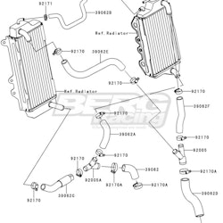 HOSE-COOLING,W/P-FIT.