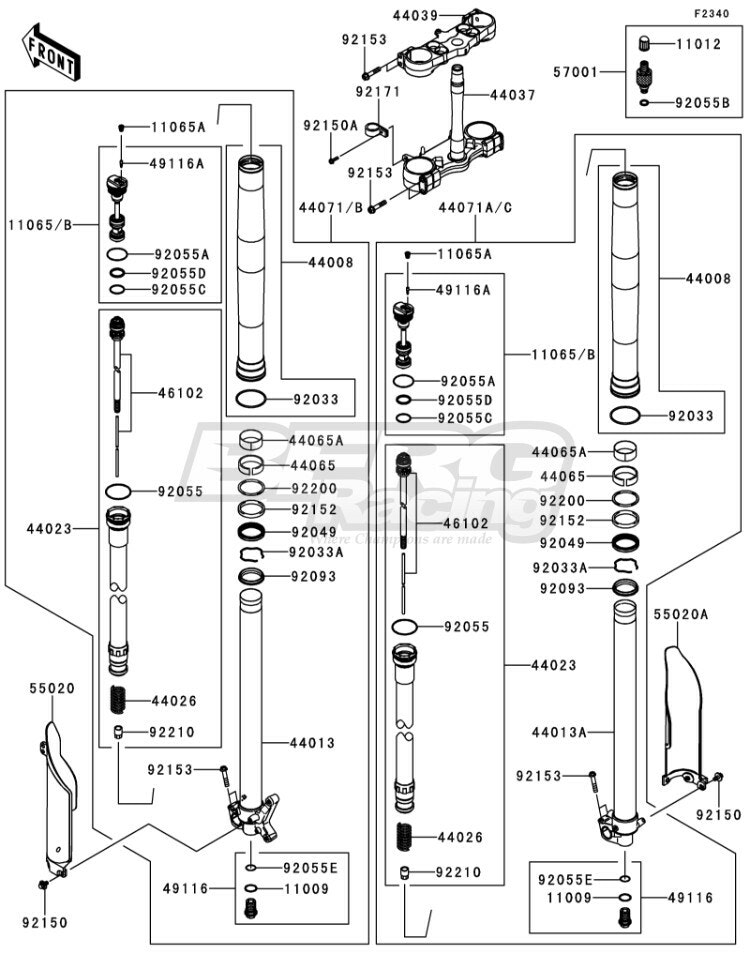 PIPE-FORK INNER,RH