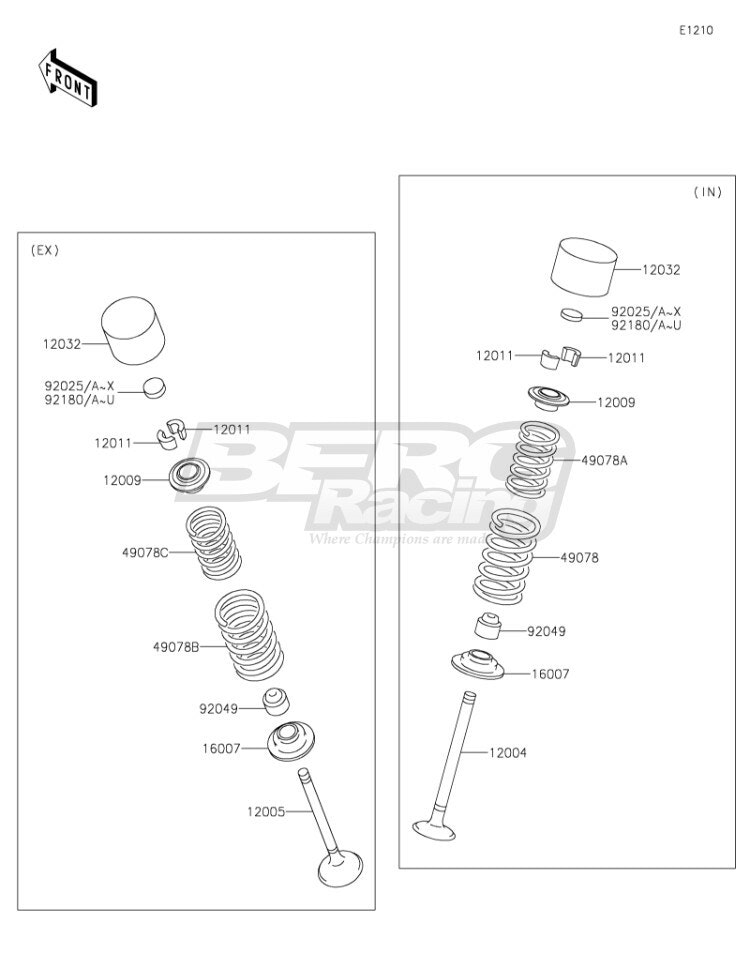 SPRING-VALVE,INTAKE,INNER