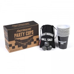 FASTHOUSE, PARTY CUPS BEER PONG KIT, SVART - 24 PK