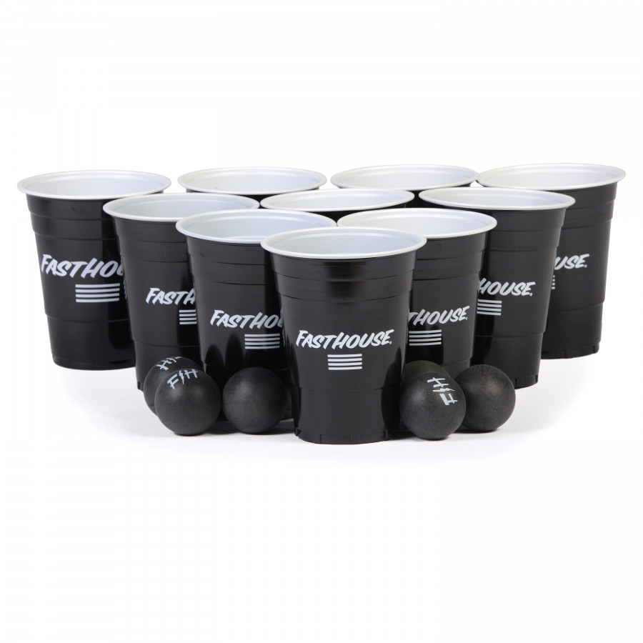 FASTHOUSE, PARTY CUPS BEER PONG KIT, SVART - 24 PK