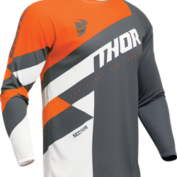 Thor Sector Checker Crosströja orange/grå