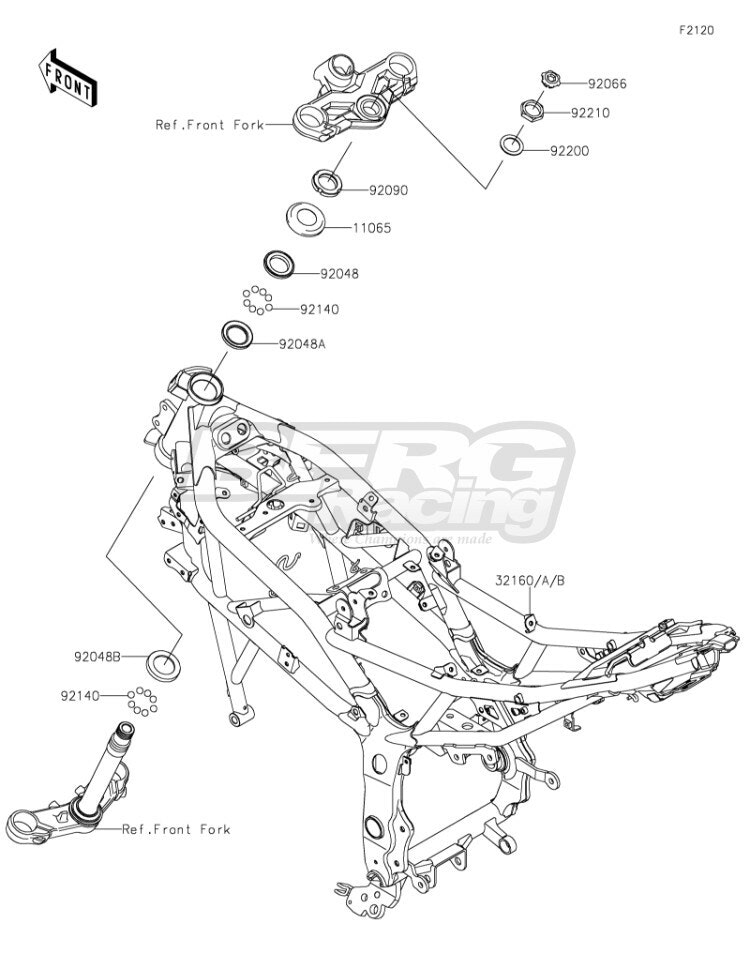 RACE,STEERING STEM BEARING