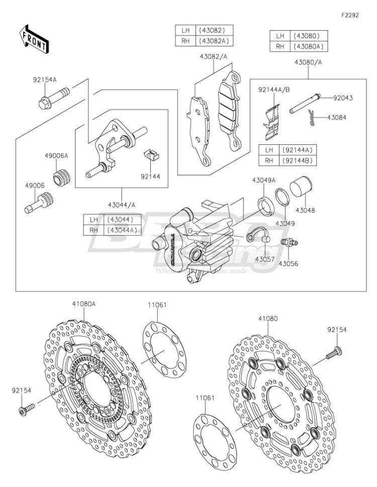 DISC,FR,HOUSING BLK+DISC BLK