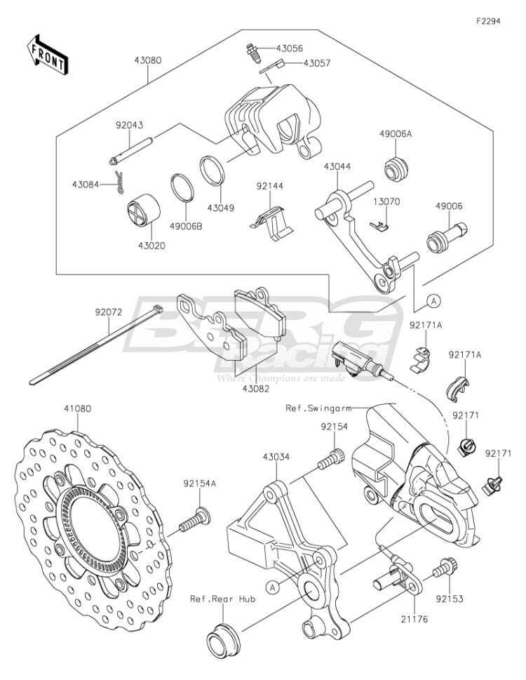 CALIPER-SUB-ASSY,RR,BLACK