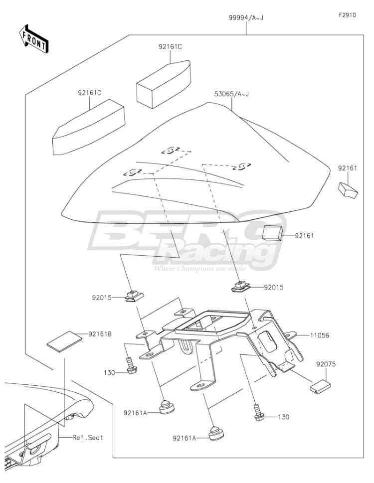 COVER SEAT,C.P.RED