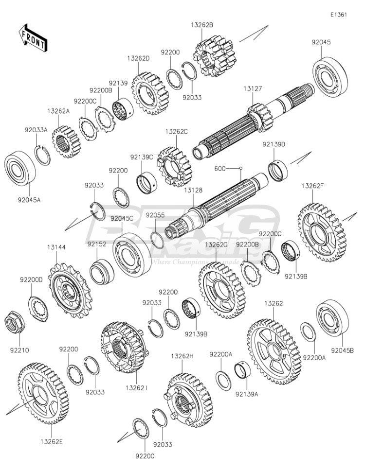 GEAR,INPUT 5TH,21T