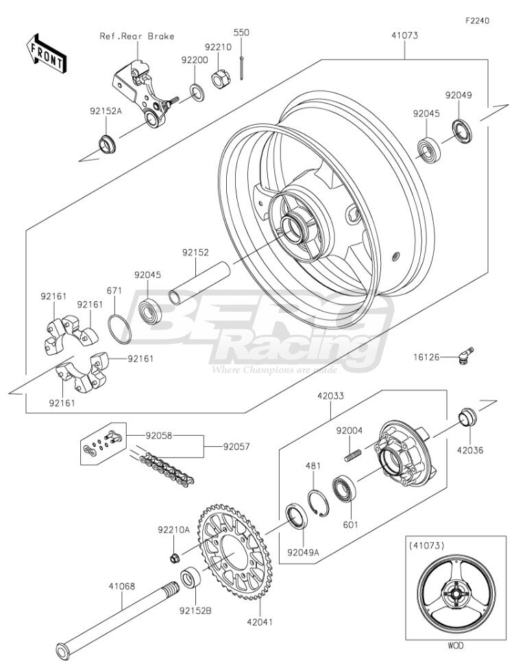 COLLAR,RR AXLE,RH