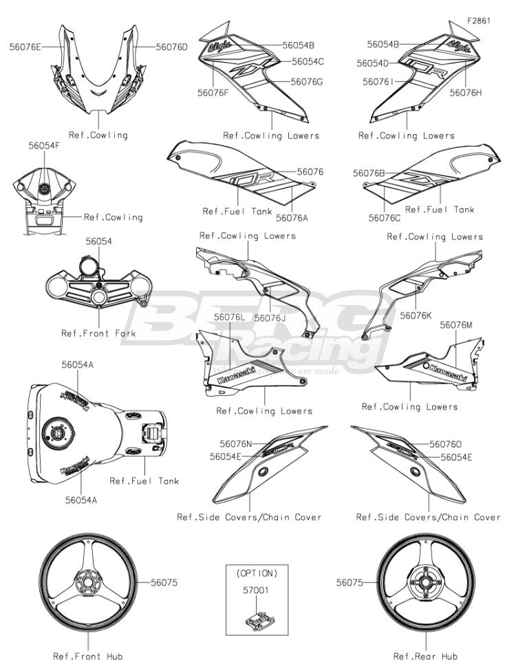 MARK,SIDE COWL.,LH,ZX