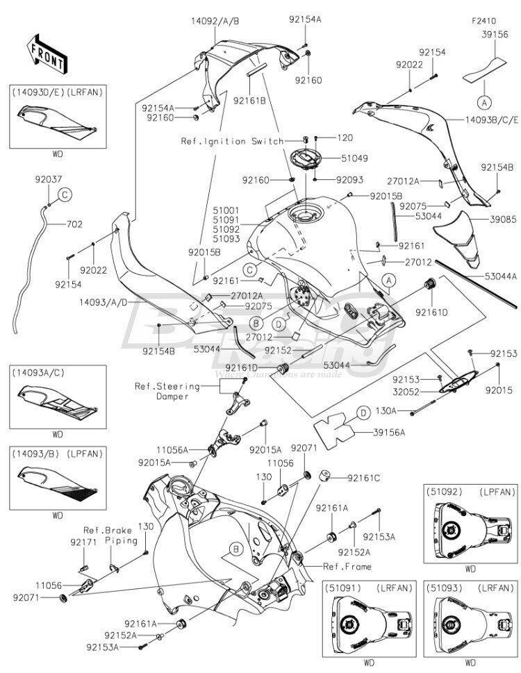 COVER,TANK,LH,M.D.BLACK