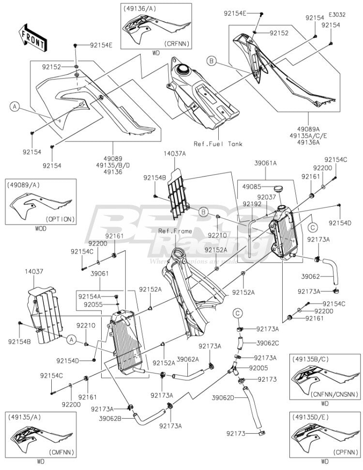 SHROUD-ENGINE,LH,INMOLD,GREEN