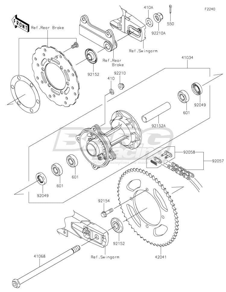 COLLAR,RR BRAKE DRUM,L=95