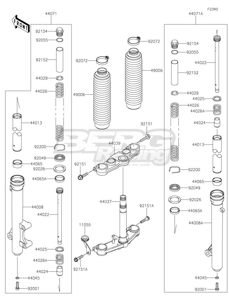 DAMPER-ASSY,FORK,LH,P.SILVER