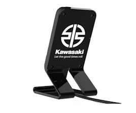 Kawasaki Mobiltelefonställ med trådlös laddning.