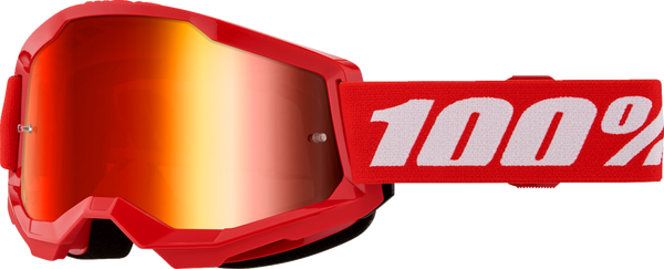 100% Strata 2 Röd crossglasögon
